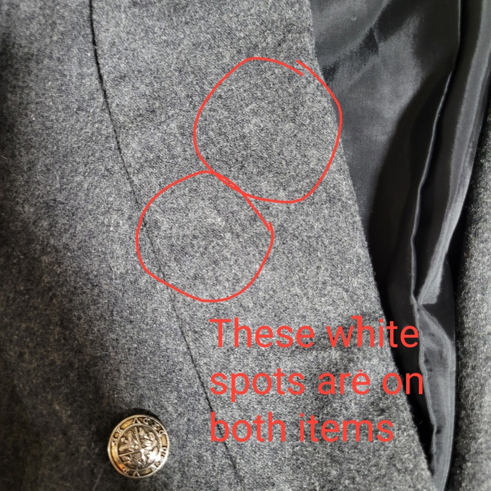 Vintage Stephanie Andrews Womens 22W Gray 100% Wool Blazer Skirt Suit Set plus - Picture 11 of 12